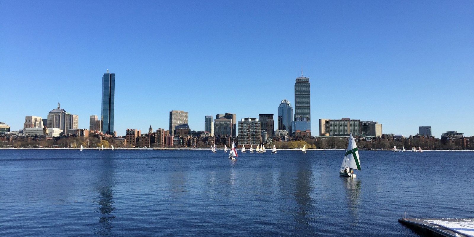Boston skyline across the Charles River