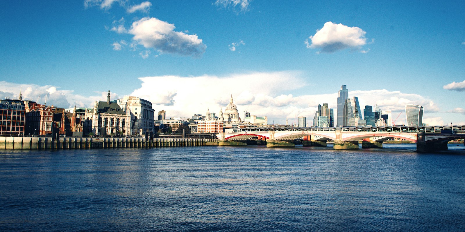 London skyline across the River Thames