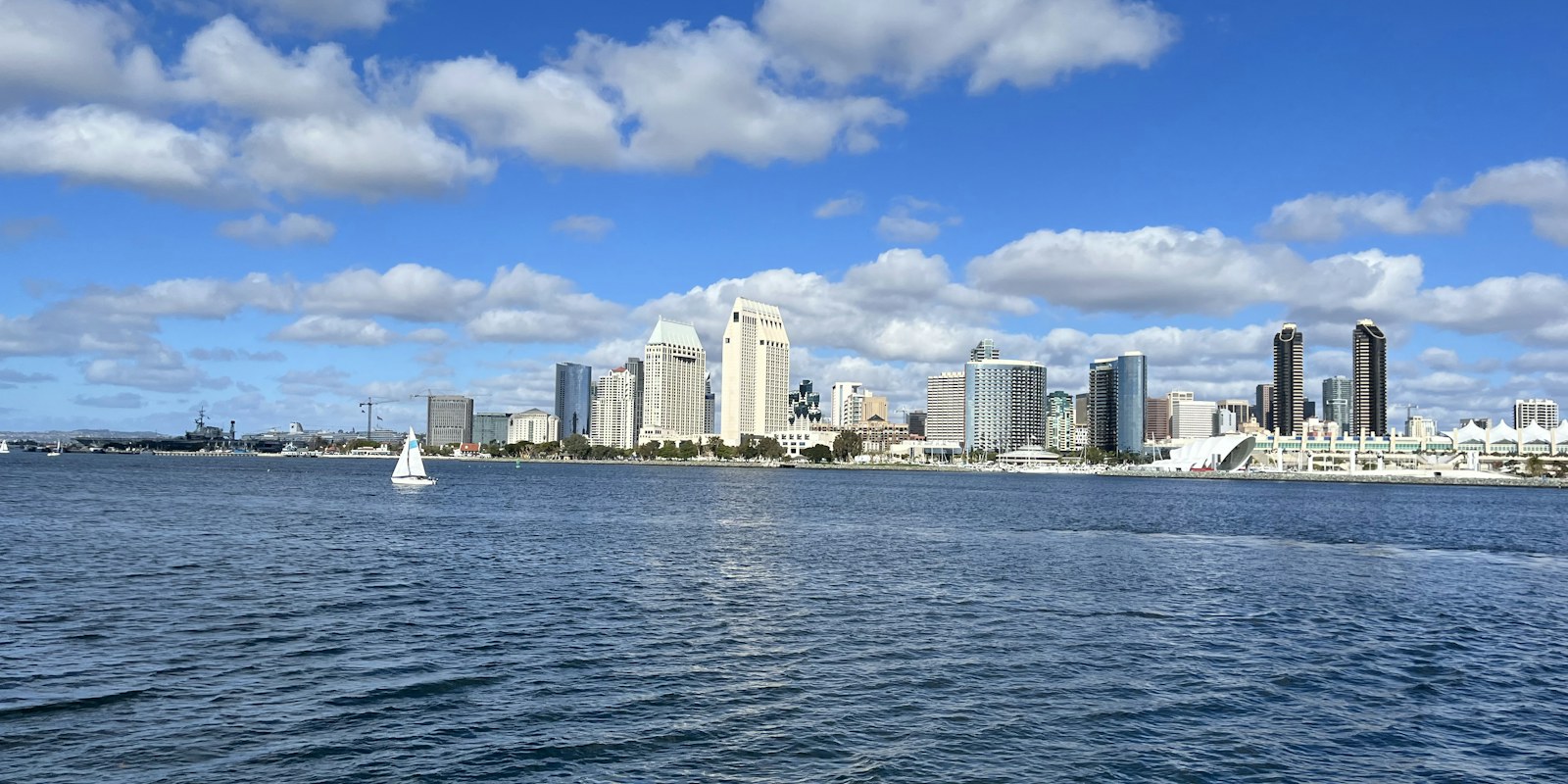 San Diego skyline across the bay