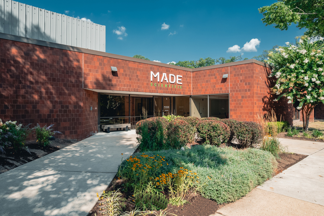 Entrance to Made Scientific's cell therapy CDMO facility in Princeton, New Jersey